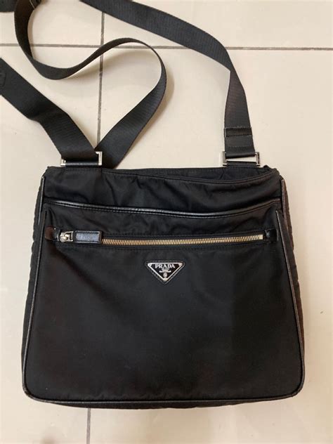 authentic prada messenger bag|nylon messenger bag for men.